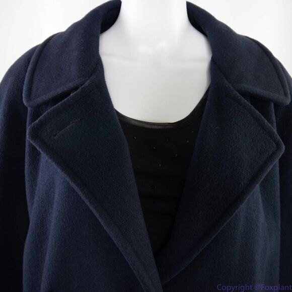 Vintage Talbots Pea Coat, USA made, wool,‎ navy blue, size 16 - Picture 7 of 16
